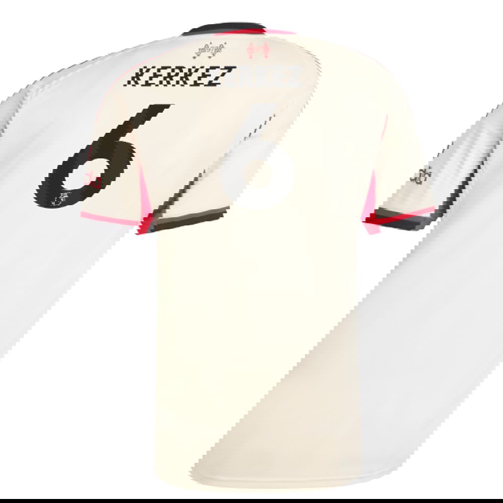 Lacné Futbalove Dresy Liverpool KERKEZ #6 Preč Dres 2025-2026