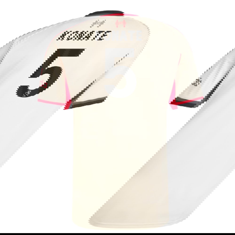 Lacné Futbalove Dresy Liverpool KONATE #5 Preč Dres 2025-2026