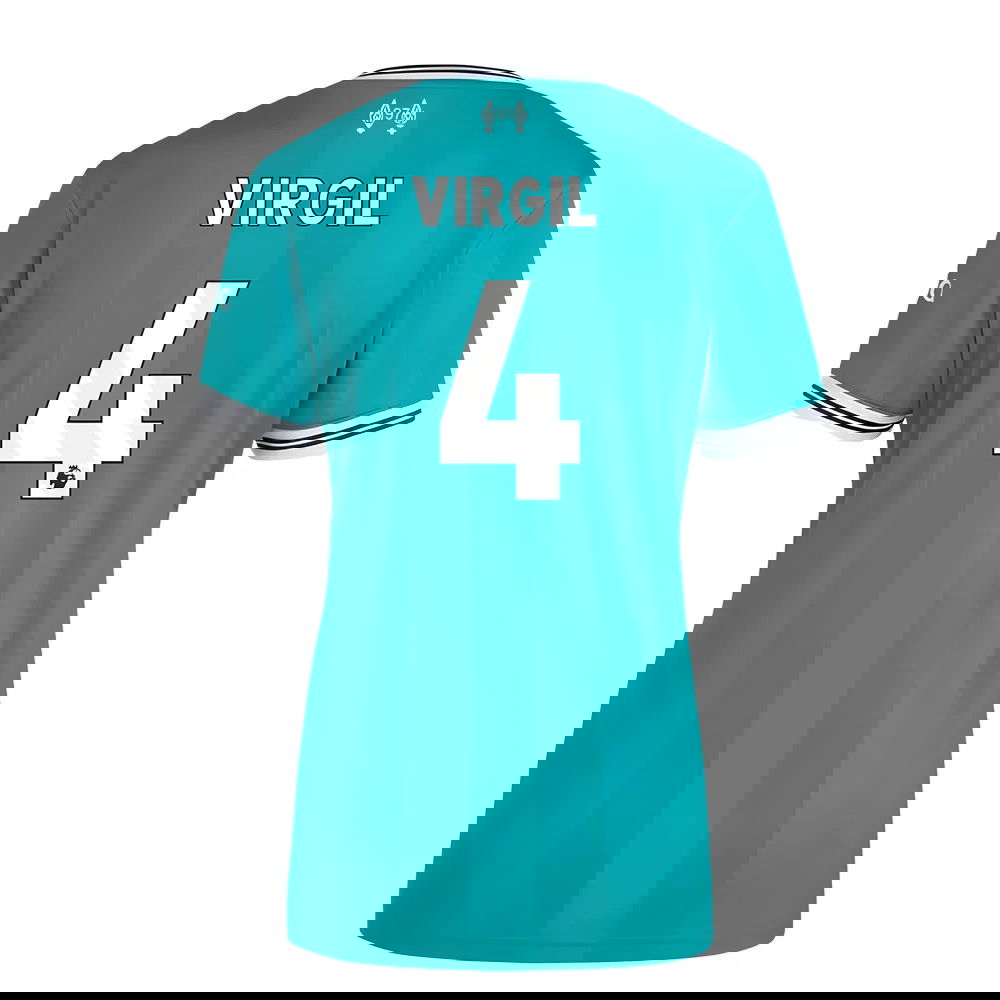 Lacné Futbalove Dresy Liverpool Dámské VIRGIL #4 Tretina Dres 2025-2026