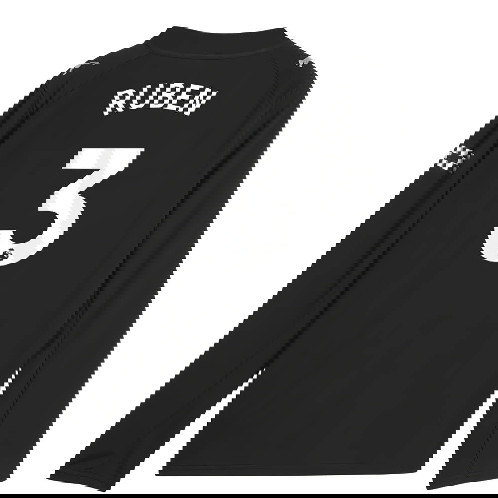 Lacné Futbalove Dresy Manchester City Dlhý Rukáv RUBEN #3 Preč Dres 2025-2026