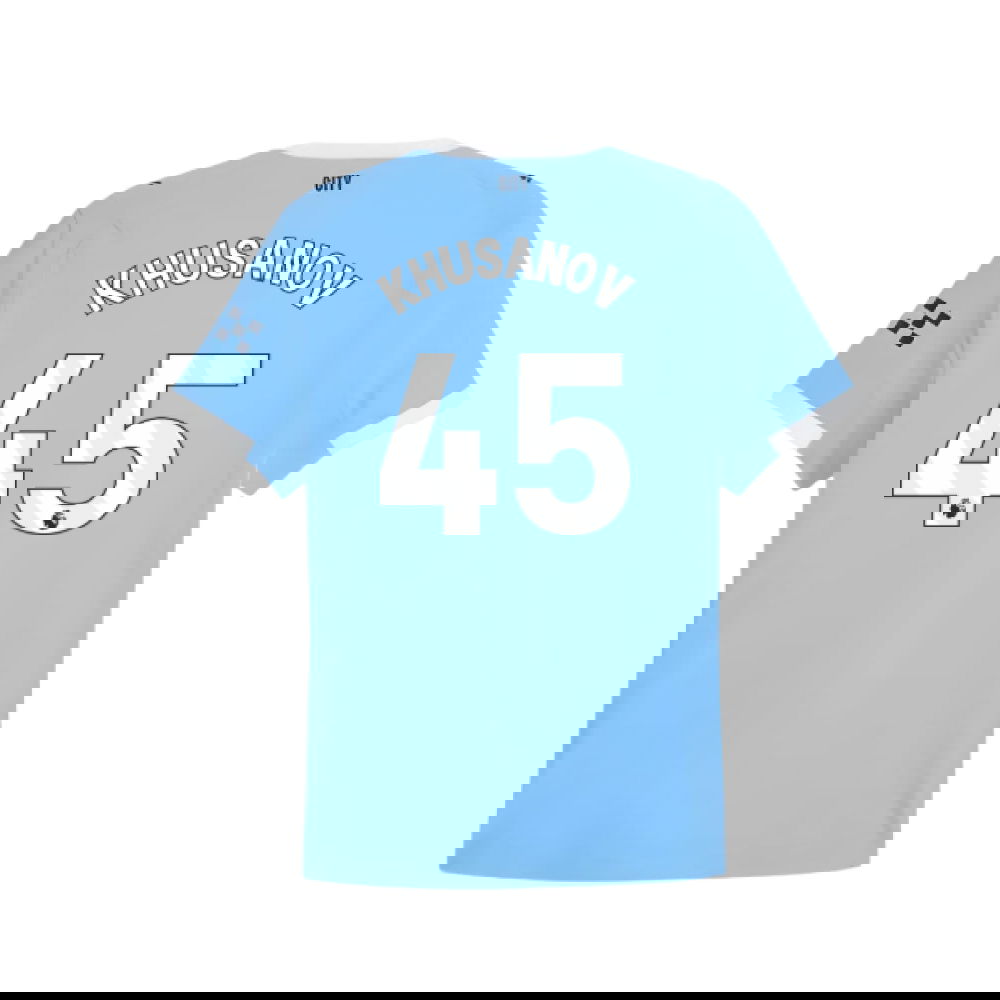 Lacné Futbalove Dresy Manchester City KHUSANOV #45 Domáci Dres 2025-2026