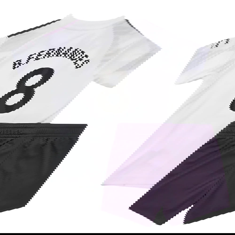 Lacné Futbalove Dresy Manchester United Detské BFERNANDES #8 Preč Dres 2025-2026