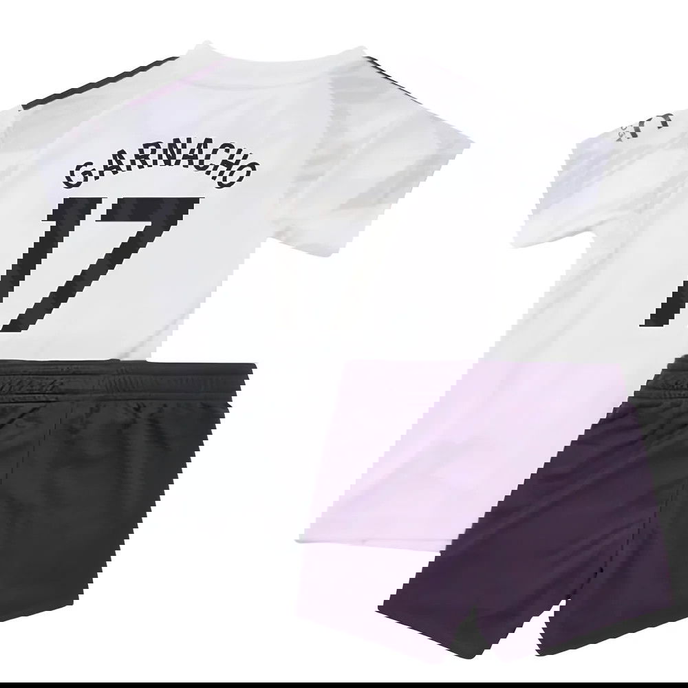 Lacné Futbalove Dresy Manchester United Detské GARNACHO #17 Preč Dres 2025-2026