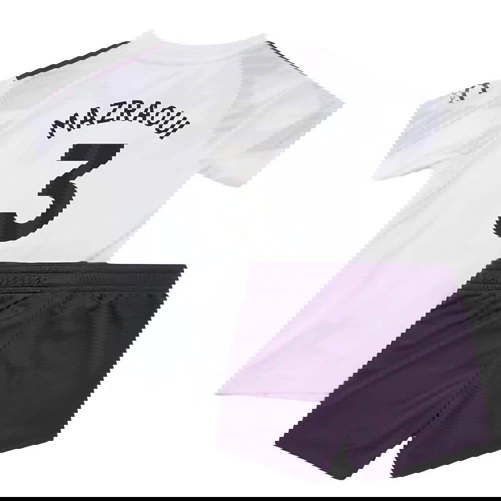 Lacné Futbalove Dresy Manchester United Detské MAZRAOUI #3 Preč Dres 2025-2026