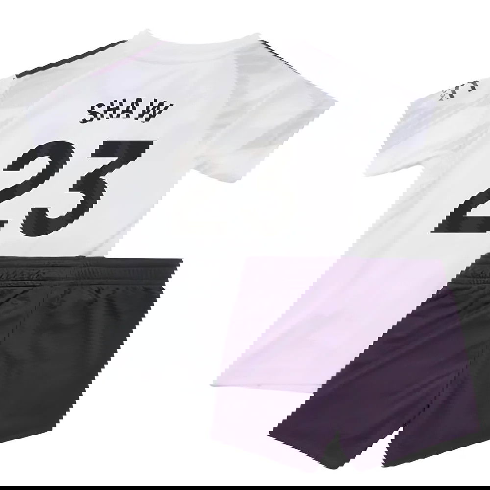 Lacné Futbalove Dresy Manchester United Detské SHAW #23 Preč Dres 2025-2026