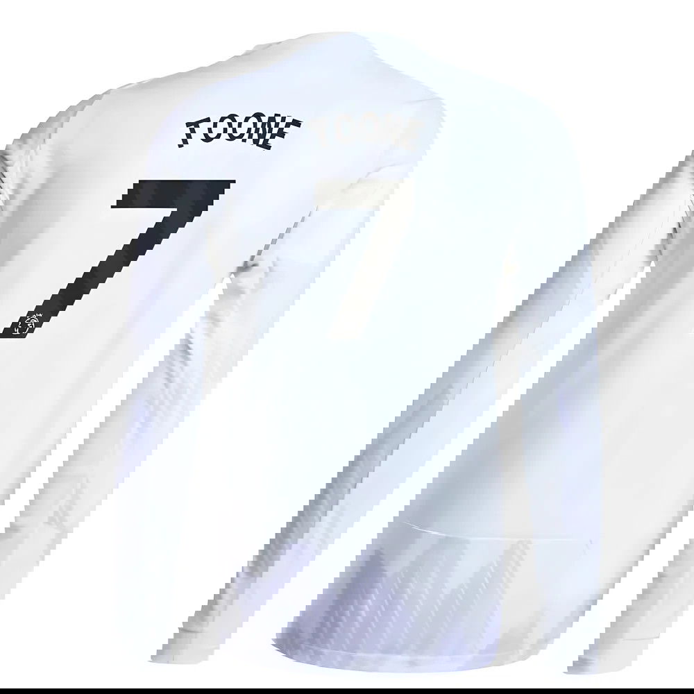 Lacné Futbalove Dresy Manchester United Dlhý Rukáv TOONE #7 Preč Dres 2025-2026