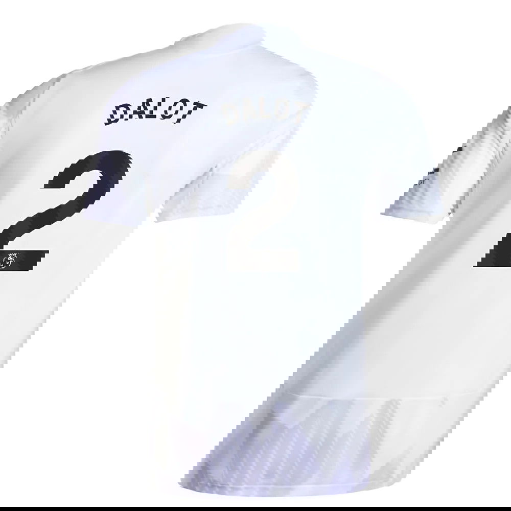 Lacné Futbalove Dresy Manchester United DALOT #2 Preč Dres 2025-2026