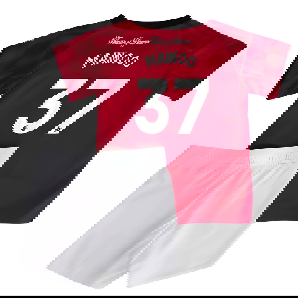 Lacné Futbalove Dresy Manchester United Detské MAINOO #37 Domáci Dres 2025-2026