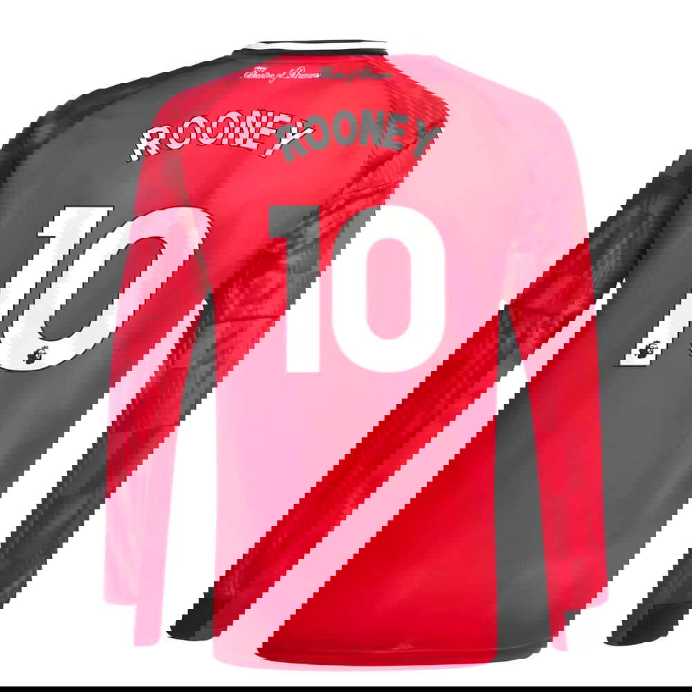 Lacné Futbalove Dresy Manchester United Dlhý Rukáv ROONEY #10 Domáci Dres 2025-2026