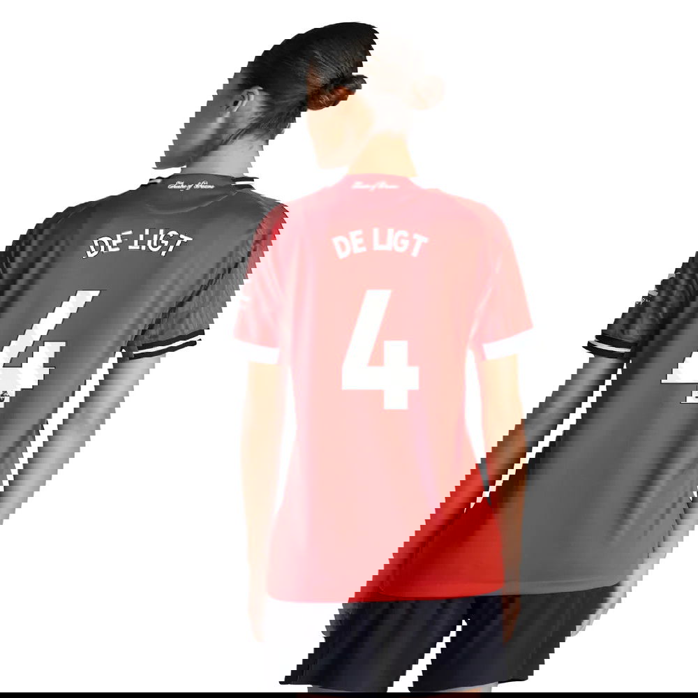 Lacné Futbalove Dresy Manchester United Dámské DE LIGT #4 Domáci Dres 2025-2026