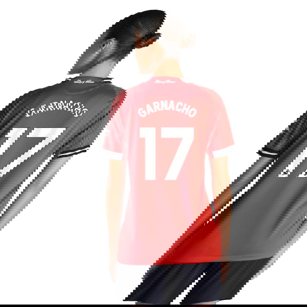 Lacné Futbalove Dresy Manchester United Dámské GARNACHO #17 Domáci Dres 2025-2026