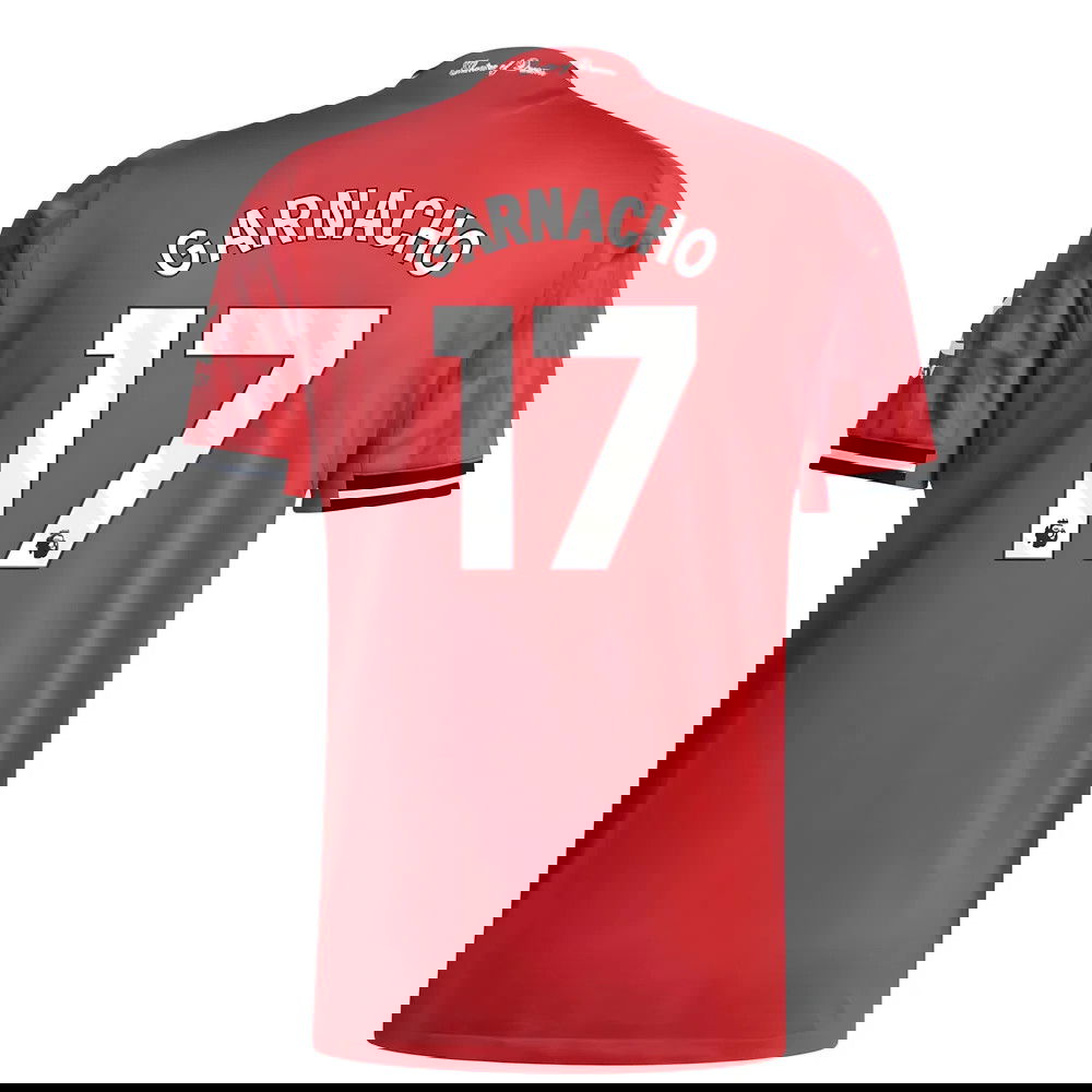 Lacné Futbalove Dresy Manchester United GARNACHO #17 Domáci Dres 2025-2026