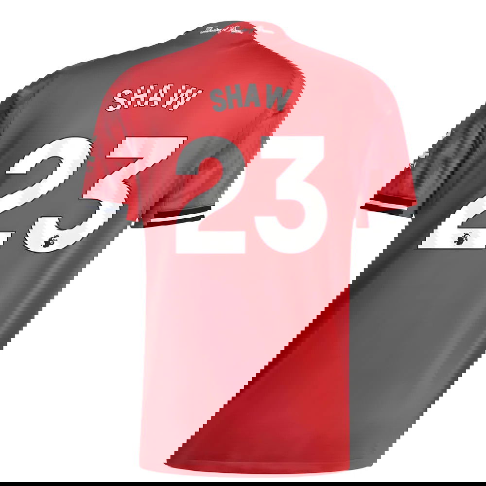 Lacné Futbalove Dresy Manchester United SHAW #23 Domáci Dres 2025-2026