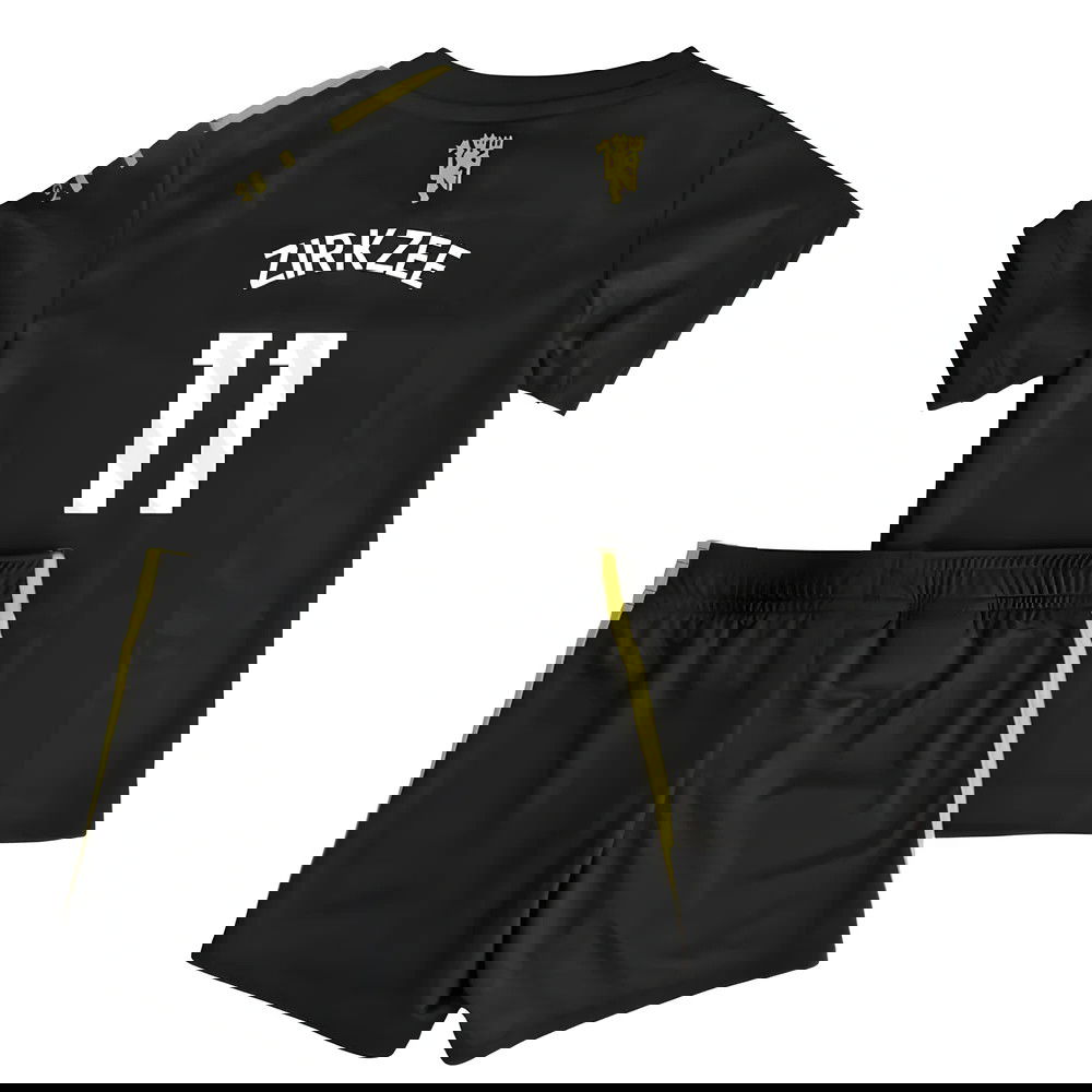 Lacné Futbalove Dresy Manchester United Detské ZIRKZEE #11 Tretina Dres 2025-2026