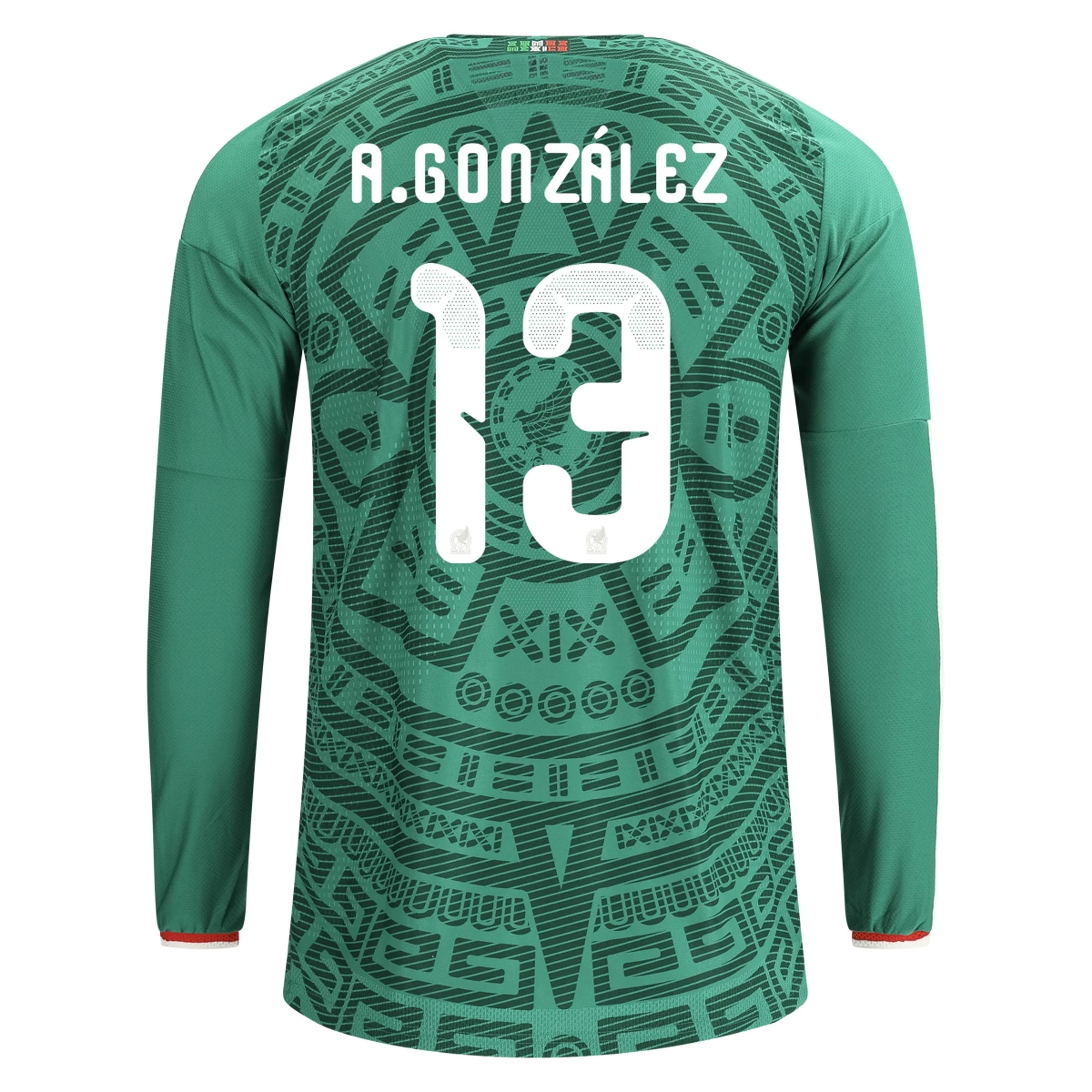 Lacné Futbalove Dresy Mexiko Dlhý Rukáv A GONZAELZ #13 Domáci Dres Majstrovstvá sveta 2026