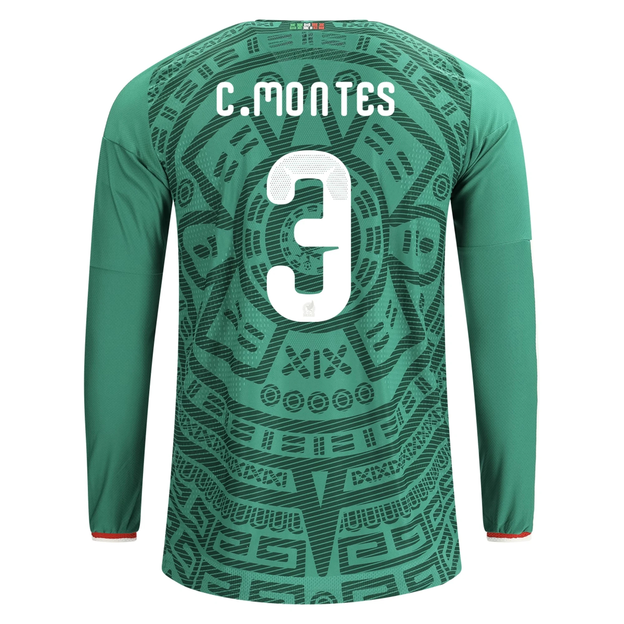 Lacné Futbalove Dresy Mexiko Dlhý Rukáv CESAR MONTES #3 Domáci Dres Majstrovstvá sveta 2026