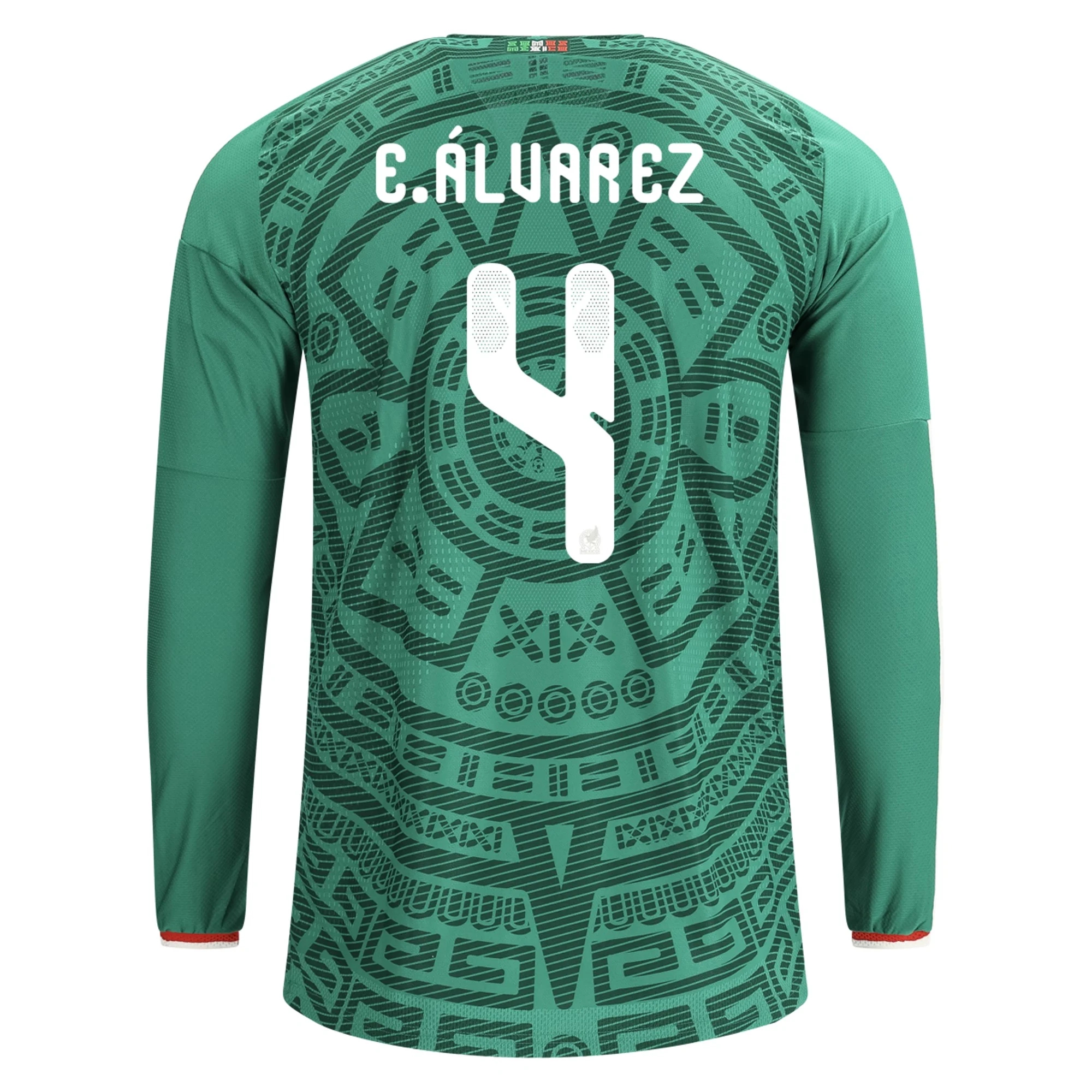 Lacné Futbalove Dresy Mexiko Dlhý Rukáv EDSON ALVAREZ #4 Domáci Dres Majstrovstvá sveta 2026