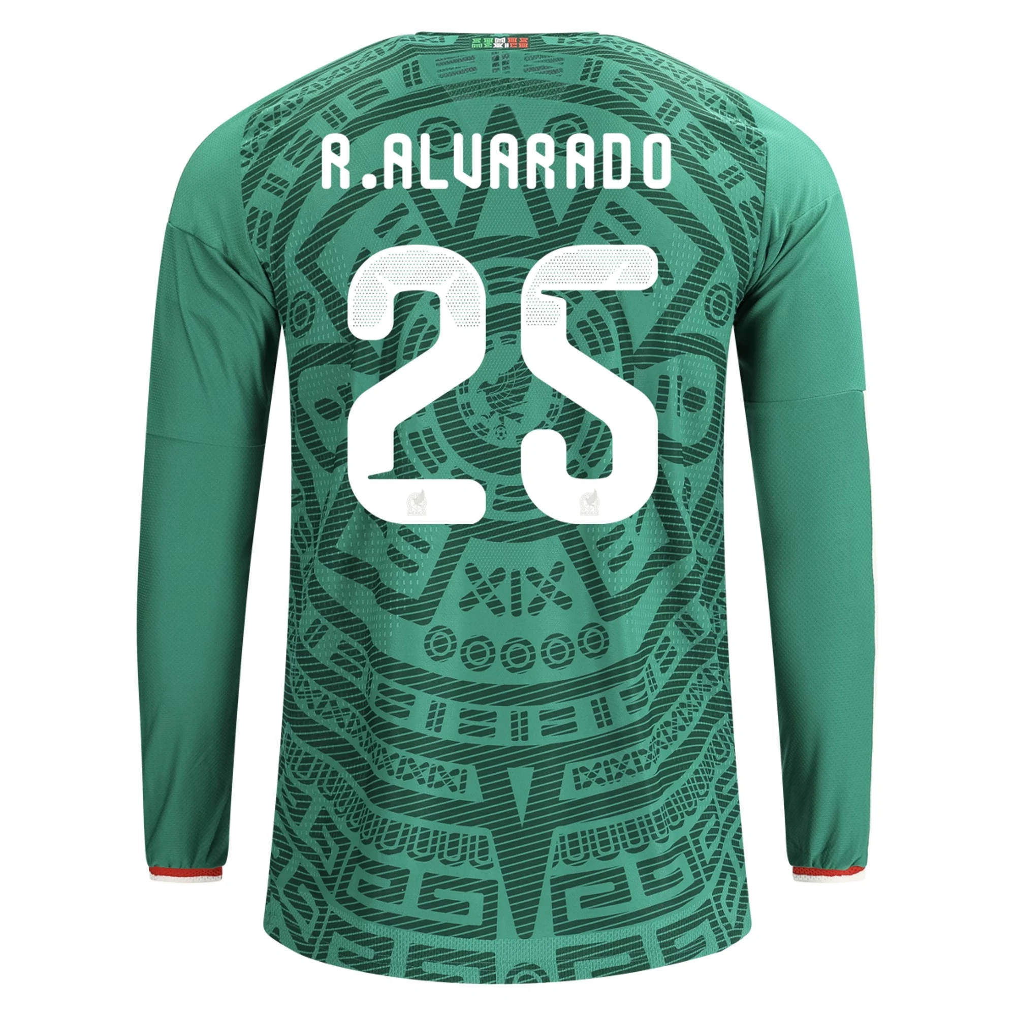 Lacné Futbalove Dresy Mexiko Dlhý Rukáv ROBERTO ALVARADO #25 Domáci Dres Majstrovstvá sveta 2026