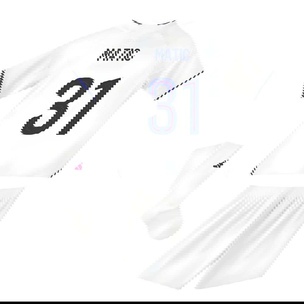 Lacné Futbalove Dresy Olympique Lyonnais Detské MATIC #31 Domáci Dres 2025-2026