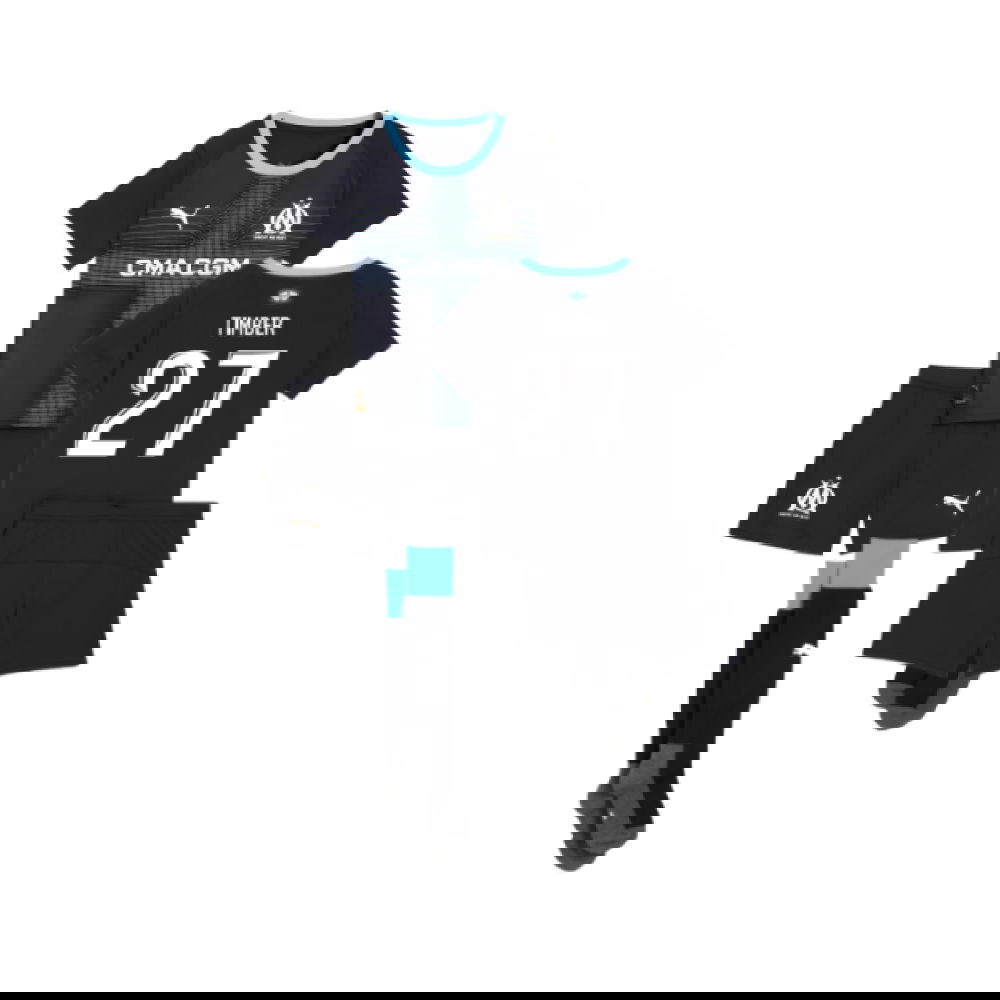 Lacné Futbalove Dresy Olympique De Marseille Detské TIMBER #27 Preč Dres 2025-2026