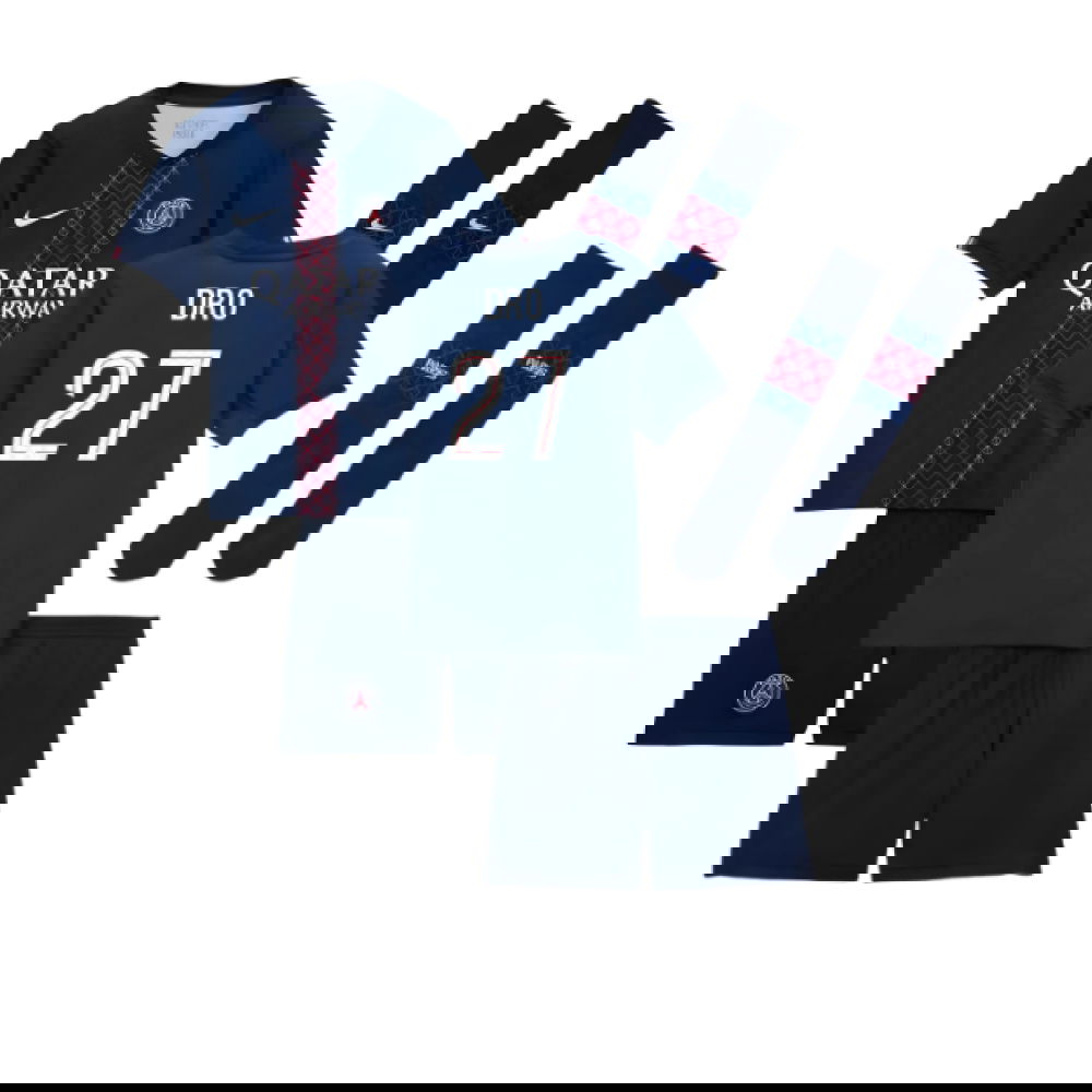 Lacné Futbalove Dresy Paris Saint Germain PSG Detské DRO #27 Domáci Dres 2025-2026