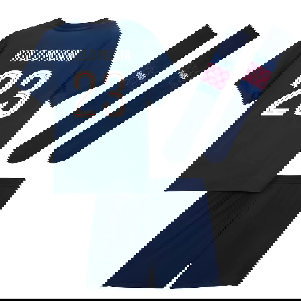 Lacné Futbalove Dresy Paris Saint Germain PSG Detské KOLO MUANI #23 Domáci Dres 2025-2026