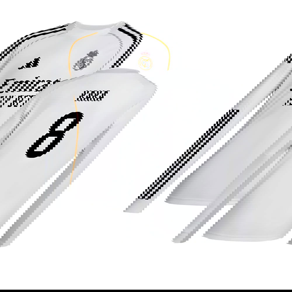 Lacné Futbalove Dresy FC Real Madrid Dlhý Rukáv KAKA #8 Domáci Dres 2025-2026