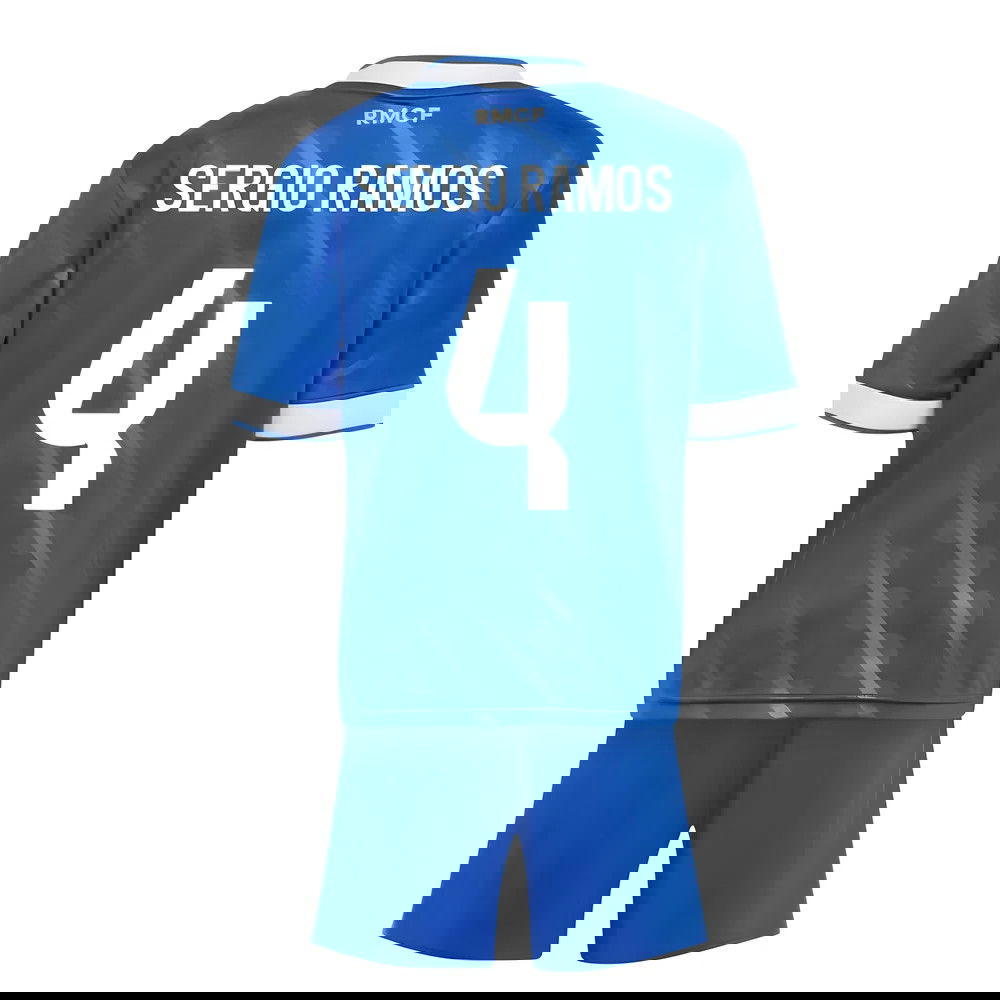 Lacné Futbalove Dresy FC Real Madrid Detské SERGIO RAMOS #4 Tretina Dres 2025-2026