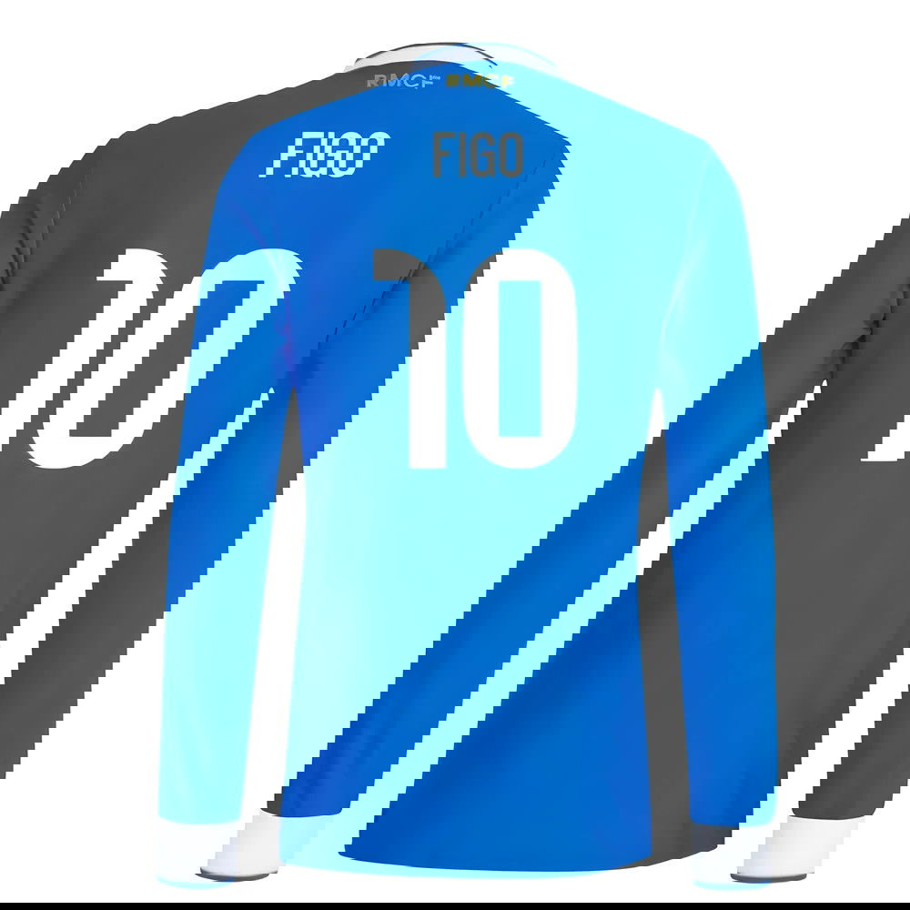 Lacné Futbalove Dresy FC Real Madrid Dlhý Rukáv FIGO #10 Tretina Dres 2025-2026