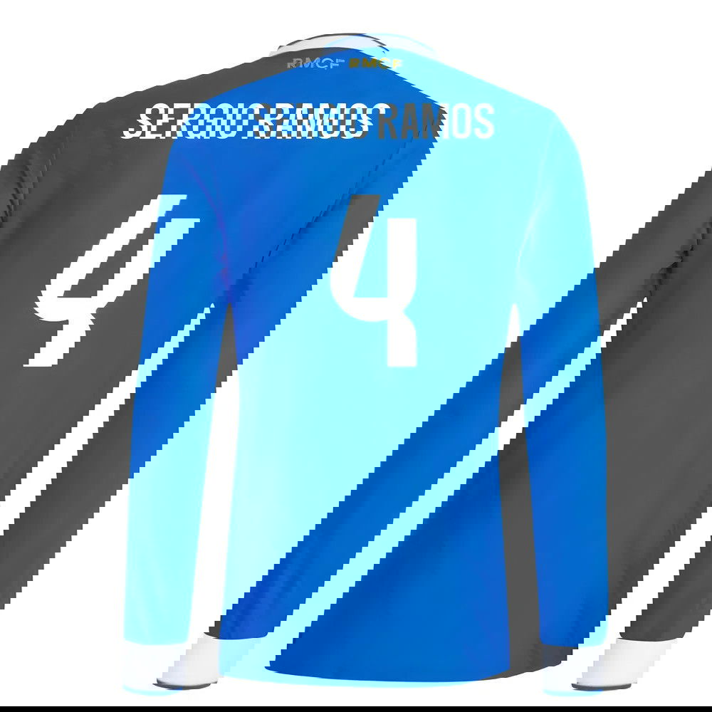 Lacné Futbalove Dresy FC Real Madrid Dlhý Rukáv SERGIO RAMOS #4 Tretina Dres 2025-2026