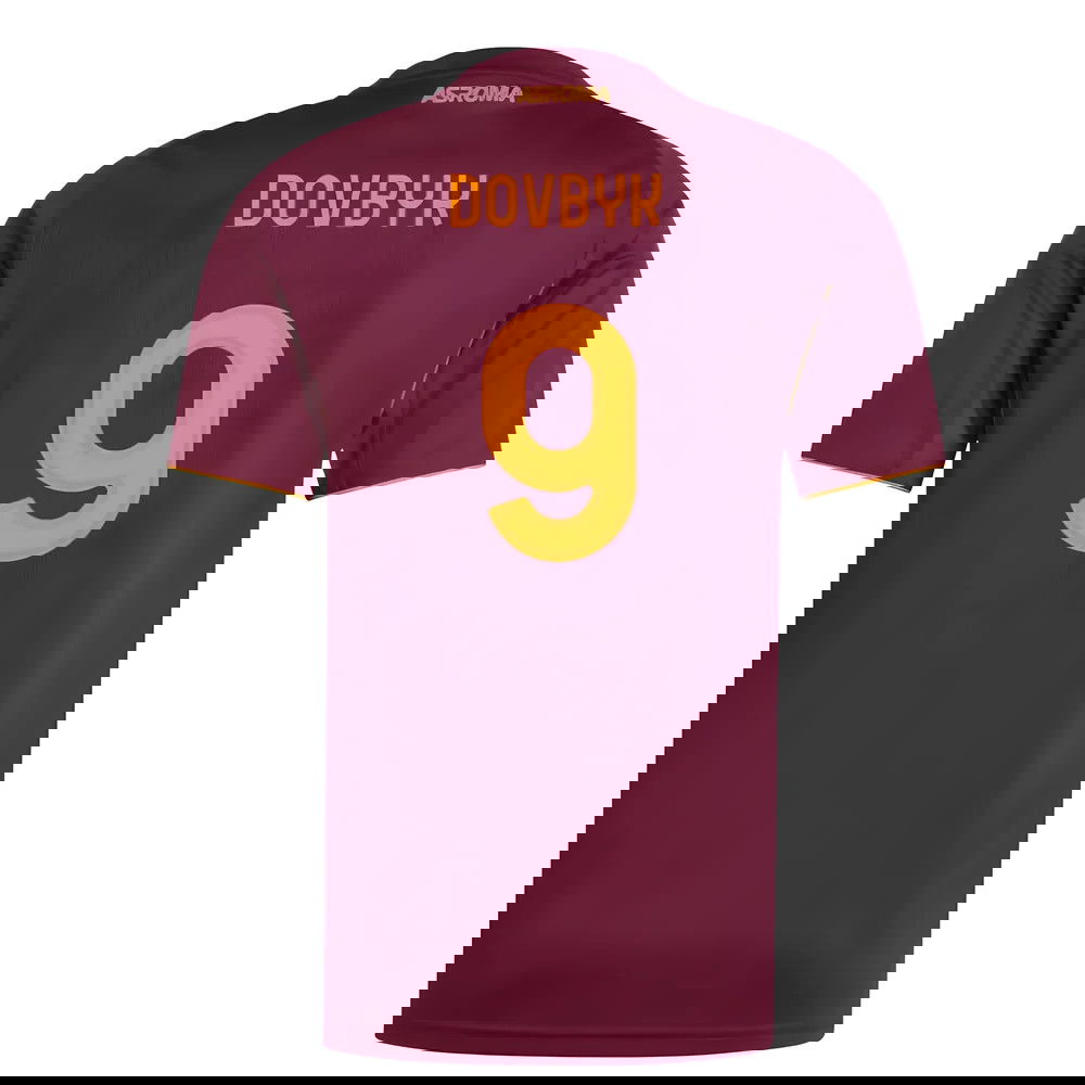 Lacné Futbalove Dresy AS Roma DOVBYK #9 Domáci Dres 2025-2026