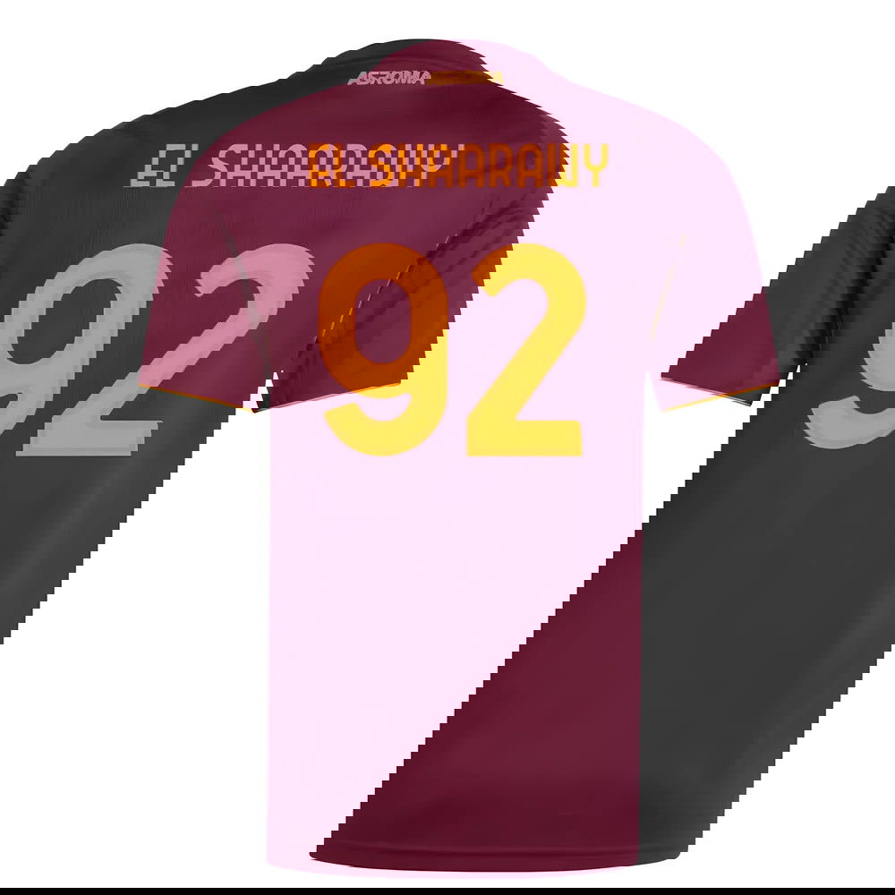 Lacné Futbalove Dresy AS Roma EL SHAARAWY #92 Domáci Dres 2025-2026